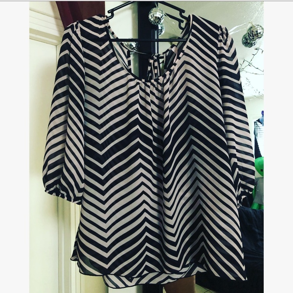 Chiffon in Chevron